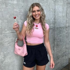 Pink Dickies baby tee. Perfect condition only worn once.